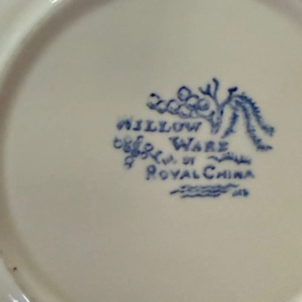 Vintage Royal China Willow Ware Blue Willow 6.5” Bread Dessert Plate